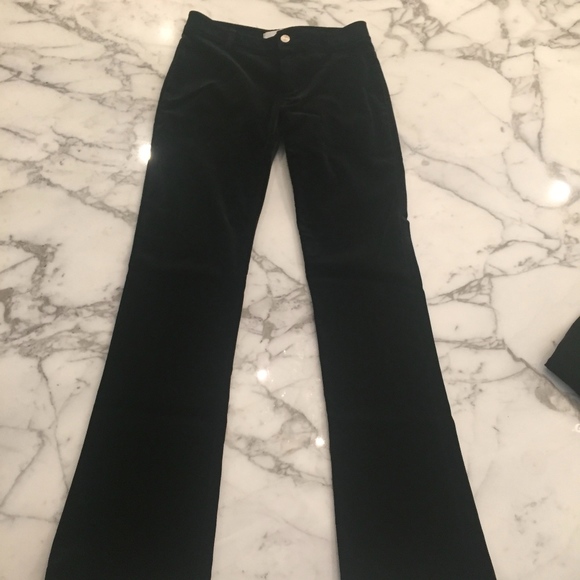Chaiken black velvet pant sz 4 - Picture 4 of 5